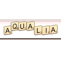 Aqualia scrabble logo